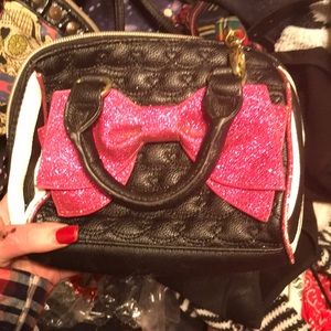 Betsy Johnson broad over bag